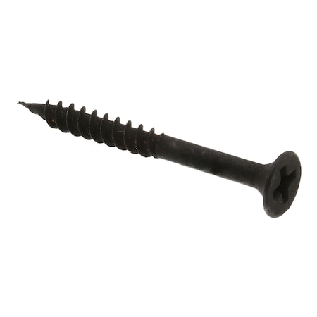 Drywall Screw, Bugle Head Phil Dr #7X1-1/2in Black Phos Coat Steel 75-Pack